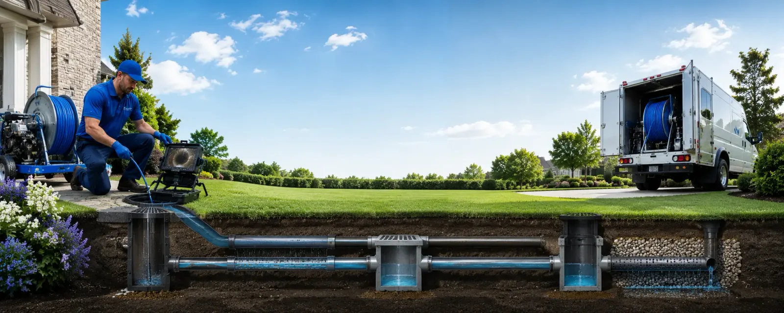 Outdoor drain cleaning information for Clayton, GA